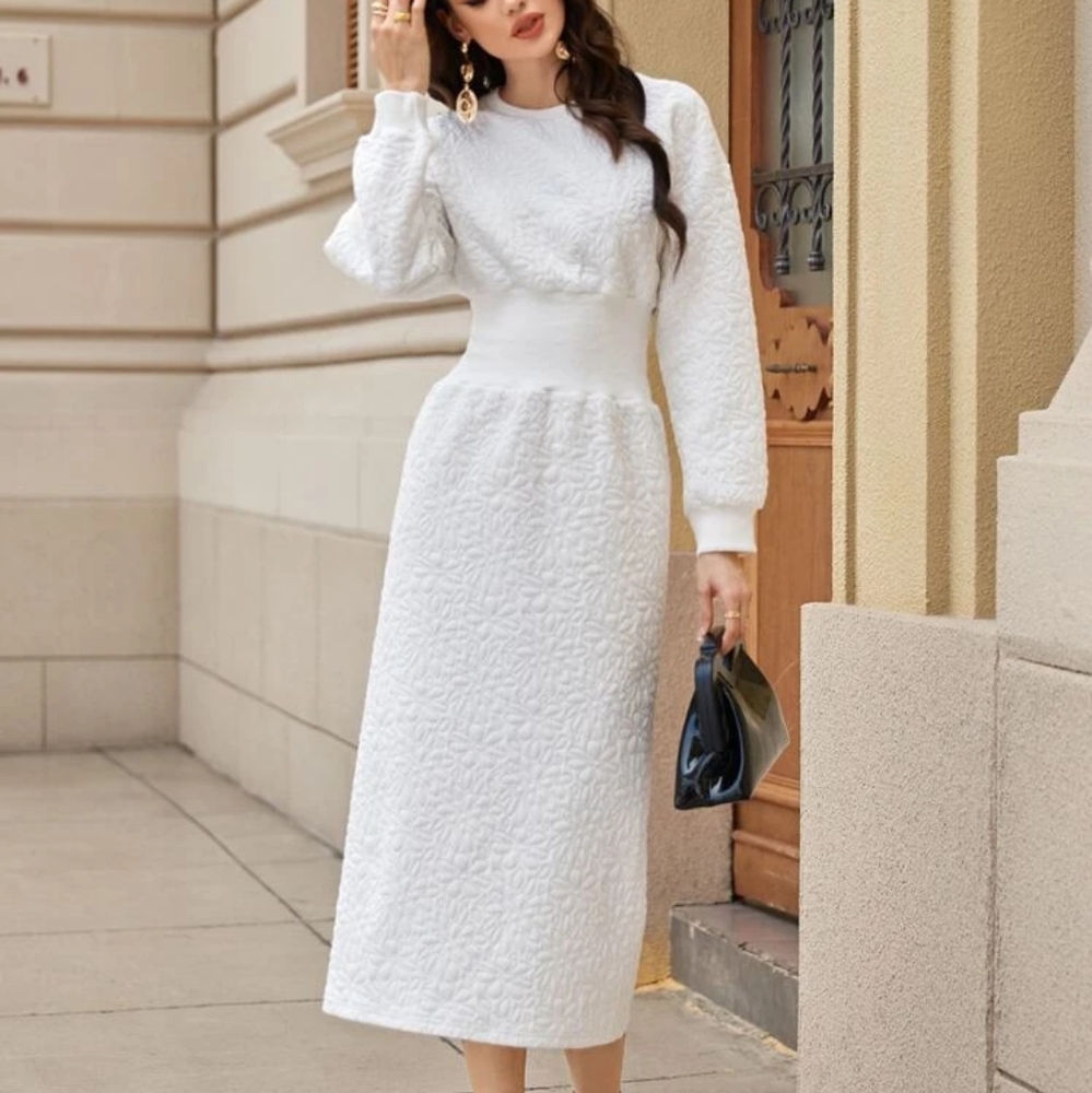 Farah Textured Sweater Dress.